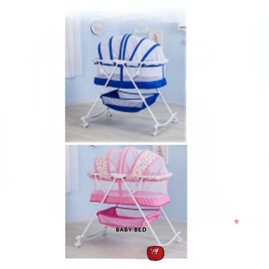 صورة سرير أطفال هزاز متنقل مع ناموسية